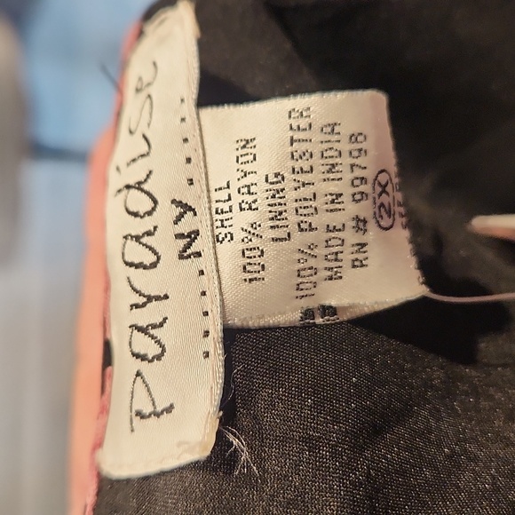 NWT Paradise NY Women's Lined Floral Maxi Dress sz 2X - Picture 8 of 8